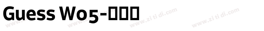 Guess W05字体转换